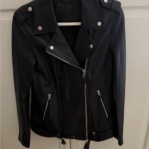 RUDSAK Black Leather Moto Jacket